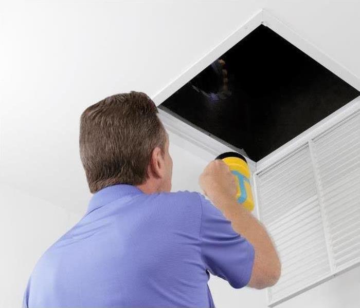 Looking at air ducts for mold in South Orlando